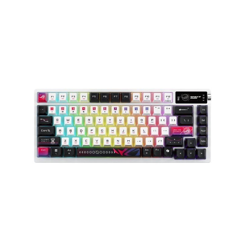 Klawiatura ROG Azoth X M704 BT/RF/USB-C/Aura/Czarno-Biała | PartsPC.pl