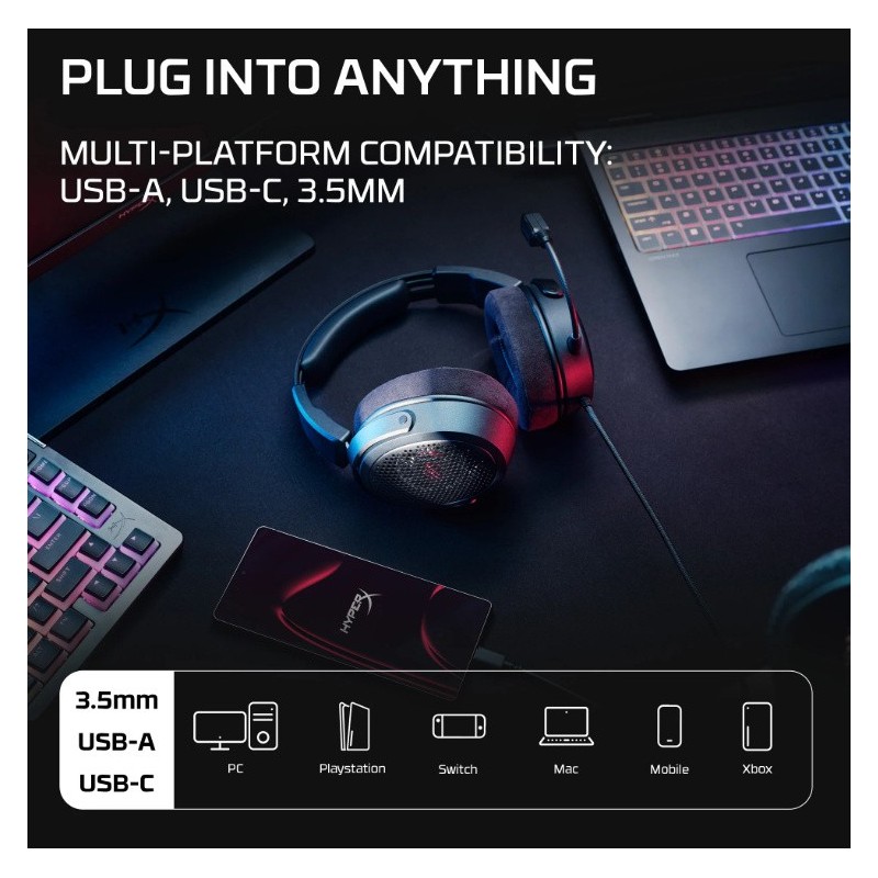 Słuchawki gamingowe Cloud Alpha Air Black Open-Back - D14ZCA… | PartsPC.pl