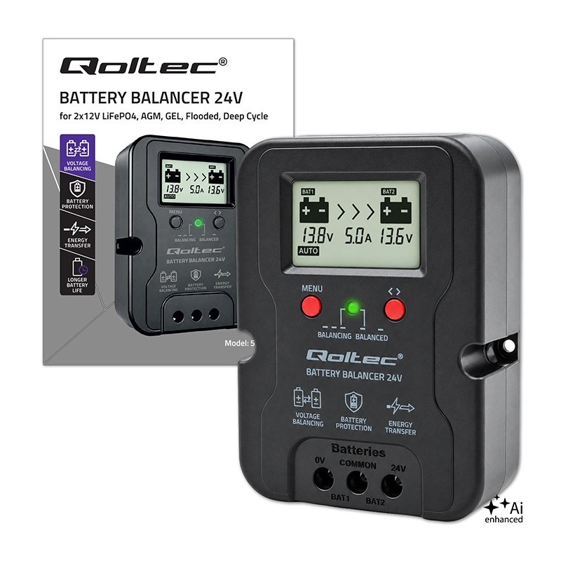 Balanser napięcia 24V do akumulatorów 2x12V | 5A | AGM GEL L… | PartsPC.pl