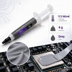 Pasta termoprzewodząca 17.3W/m-K | 4g | szara | PartsPC.pl