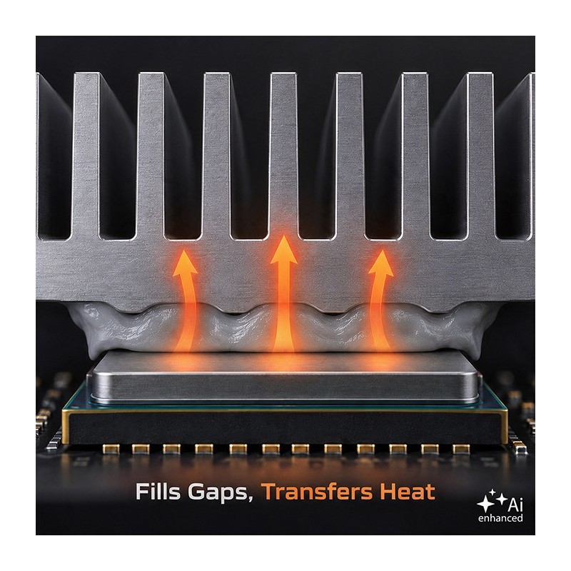 Pasta termoprzewodząca 17.3W/m-K | 4g | szara | PartsPC.pl
