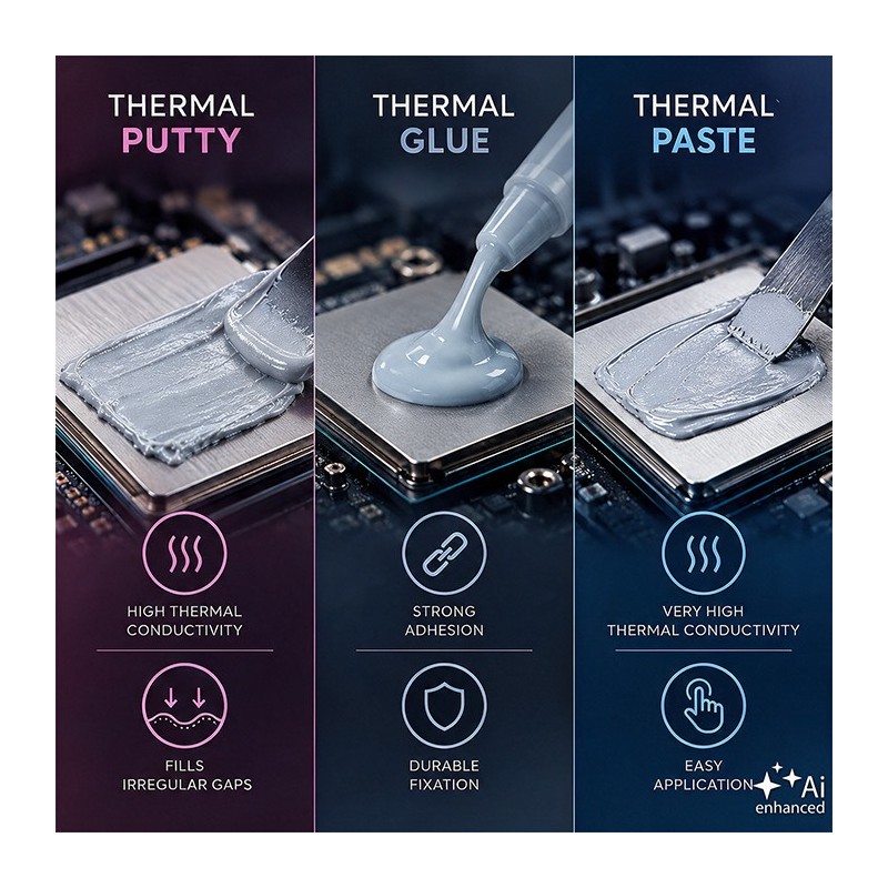 Pasta termoprzewodząca 17.3W/m-K | 4g | szara | PartsPC.pl