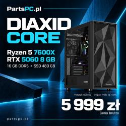 PartsPC DIAXID CORE — grafika oferty; podgląd obudowy