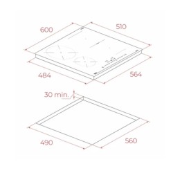 Płyta indukcyjna IBF 64215 SSM BK | PartsPC.pl