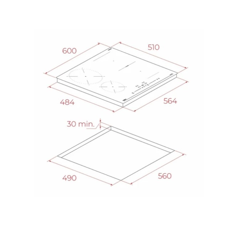 Płyta indukcyjna IBF 64215 SSM BK | PartsPC.pl