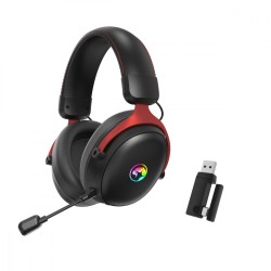 Słuchawki nauszne TACTIC X PRO wireless czarne | PartsPC.pl