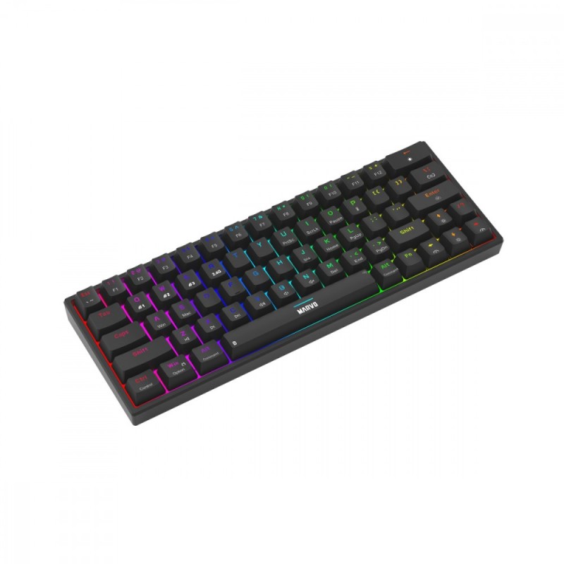 Klawiatura mechaniczna SHOGO 63W wireless czarna | PartsPC.pl