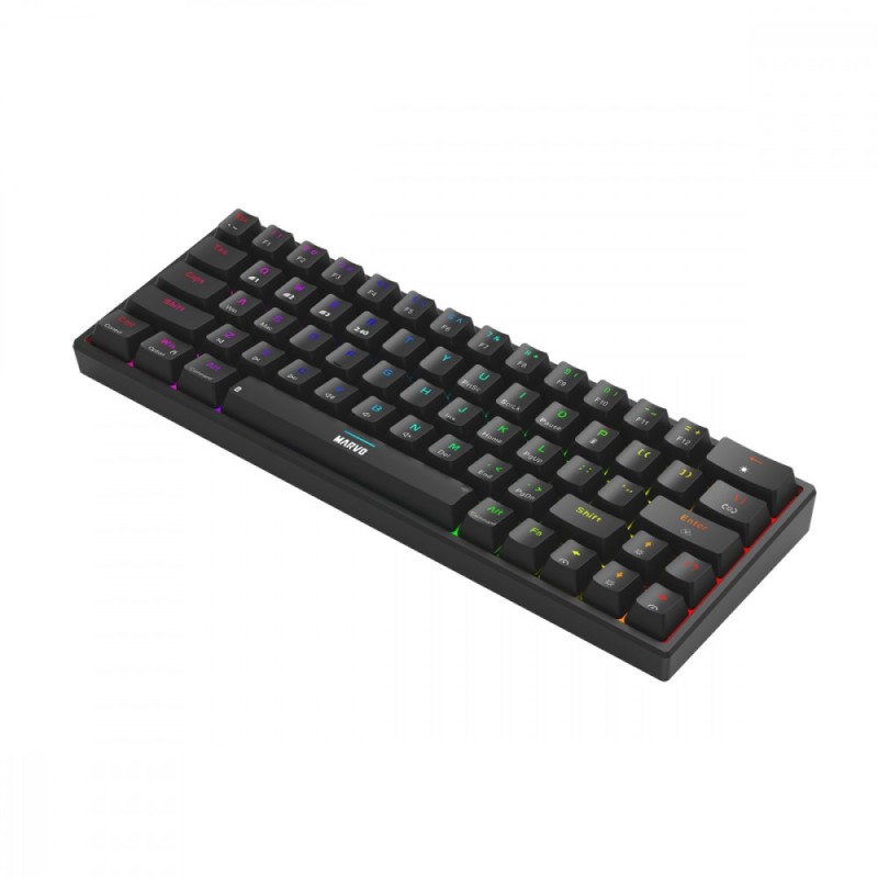 Klawiatura mechaniczna SHOGO 63W wireless czarna | PartsPC.pl