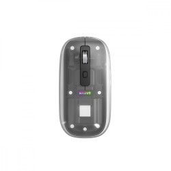 Mysz biurowa PRISM 20W bezprzewodowa transparentna | PartsPC.pl