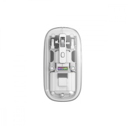 Mysz biurowa PRISM 20W bezprzewodowa transparentna | PartsPC.pl
