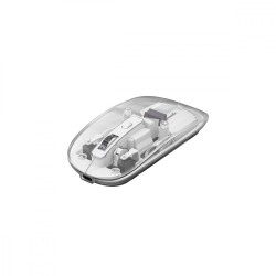 Mysz biurowa PRISM 20W bezprzewodowa transparentna | PartsPC.pl