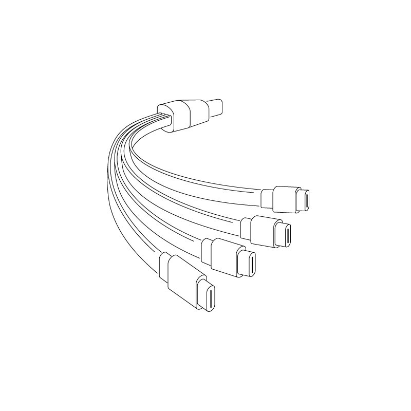 Akumulatory AAA USB-C 500 mAh 750mWh 4 szt + kabel USB-C