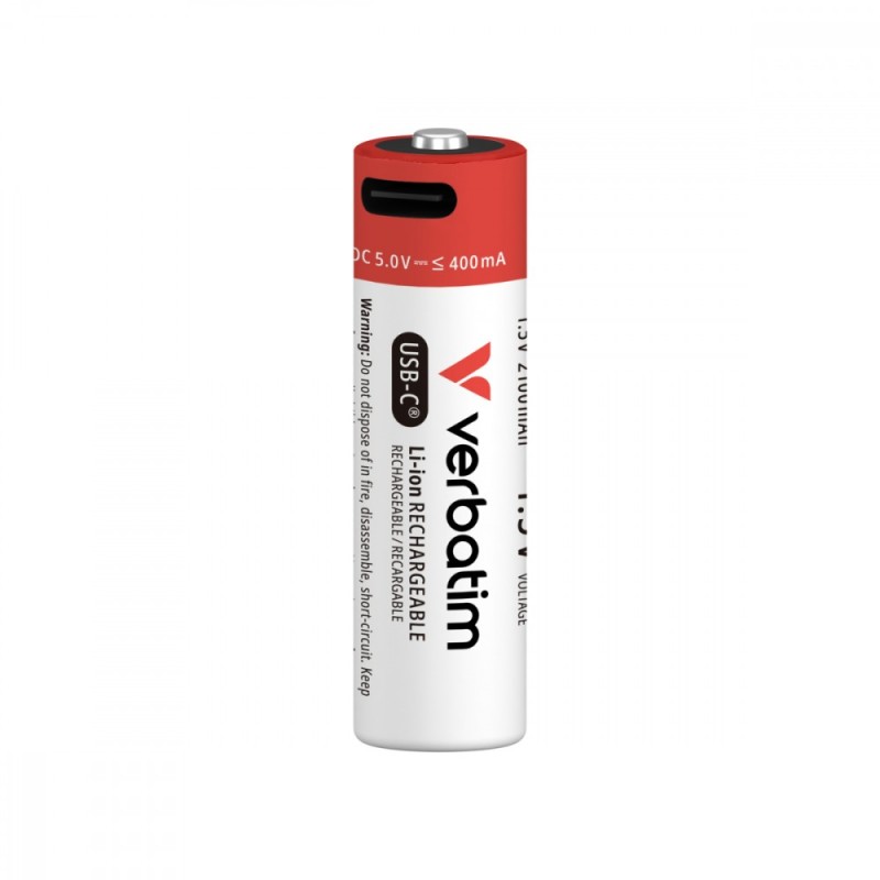 Akumulatory AA USB-C 2100mAh 3150mWh 4 szt + kabel USB-C