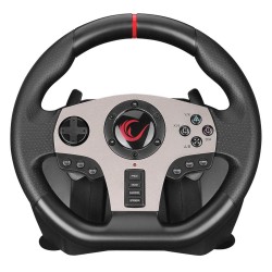Kierownica gamingowa do PC Rampage V902 900° z 3 pedałami i skrzynią biegów 6+1