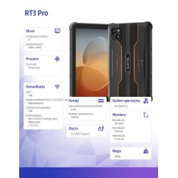 Tablet RT3 Pro 4G 8 cal 4/128GB pomarańczowy | PartsPC.pl