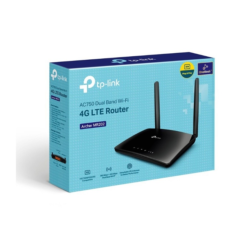 Router AC750 Wireless Dual Band 4G LTE Archer MR202 Build-In… | PartsPC.pl