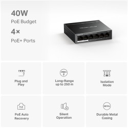 Przełącznik Mercusys 6-Port 10/100 Mbps Desktop Switch with … | PartsPC.pl