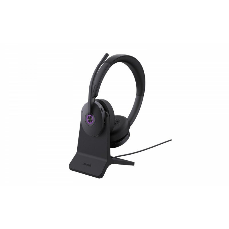 Słuchawki bezprzewodowe BH74 czarne +stand USB-C/A 1208682 | PartsPC.pl