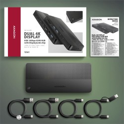 Stacja dokująca USB-C HMC-DL-KVM 12w1 + KVM 2 PC, DisplayLin… | PartsPC.pl