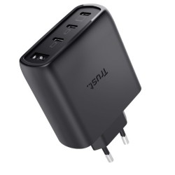 Ładowarka czarna MAXO GaN 65W 3xUSB-C 1xUSB-A | PartsPC.pl
