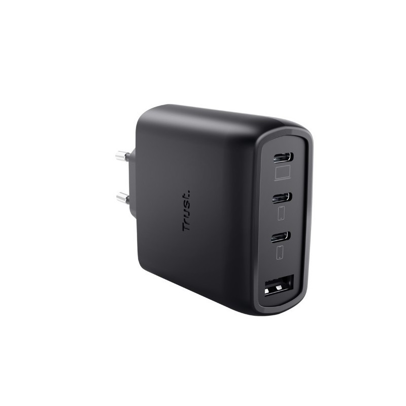 Ładowarka czarna MAXO GaN 65W 3xUSB-C 1xUSB-A | PartsPC.pl