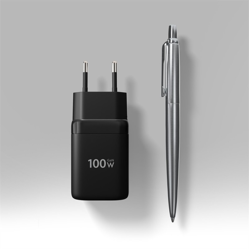 Ładowarka sieciowa ACU-PQ100 GaN 100W, 2x port (USB-C + USB-… | PartsPC.pl