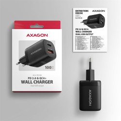 Ładowarka sieciowa ACU-PQ100 GaN 100W, 2x port (USB-C + USB-… | PartsPC.pl