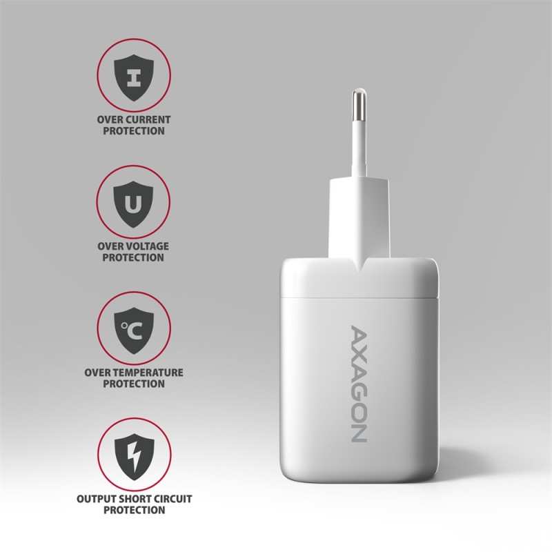 Ładowarka sieciowa ACU-PQ100W GaN 100W, 2x port (USB-C + USB… | PartsPC.pl