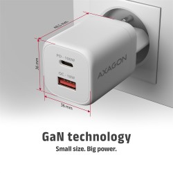 Ładowarka sieciowa ACU-PQ100W GaN 100W, 2x port (USB-C + USB… | PartsPC.pl