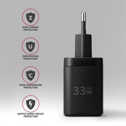 Ładowarka sieciowa ACU-PQ33 GaN 33W, 2x port (USB-C + USB-A)… | PartsPC.pl