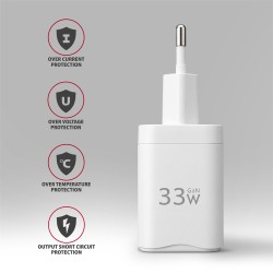 Ładowarka sieciowa GaN 33W ACU-PQ33W, 2x port (USB-C + USB-A… | PartsPC.pl