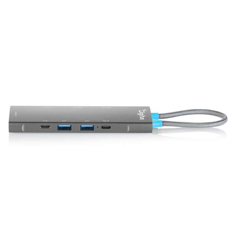 Stacja dokująca USB-C 8-portowa, HDMI 4K/60Hz, 2x USB-A + 1x… | PartsPC.pl