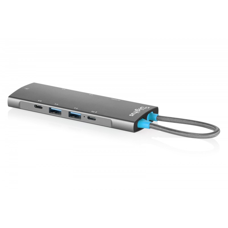 Stacja dokująca USB-C 8-portowa, HDMI 4K/60Hz, 4x USB-A + 1x… | PartsPC.pl