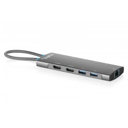 Stacja dokująca USB-C 9-portowa, 2x HDMI 4K/60Hz, 4x USB-A +… | PartsPC.pl