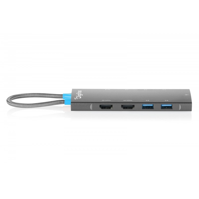 Stacja dokująca USB-C 9-portowa, 2x HDMI 4K/60Hz, 4x USB-A +… | PartsPC.pl