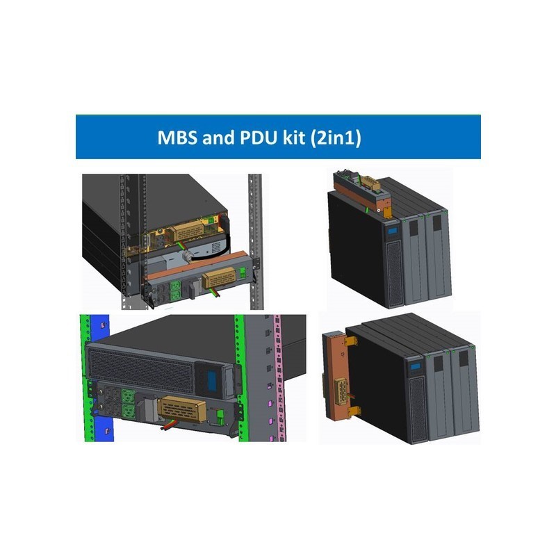 Zasilacz awaryjny On-Line 6kVA RTG PF1, 2x IEC Out + Terminal, USB/RS-232, LCD, Rack 19 cali + baterie