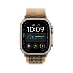 Smartwatch Watch Ultra 4 GPS + Cellular, koperta 49mm z tytanu w kolorze naturalnym, opaska Alpine w kolorze pustynnym - rozmiar