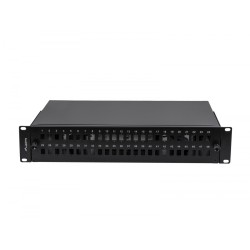 Przełącznica światłowodowa 48XSC Simplex / 48XLC Duplex Rack 19 cali 2U czarna + akcesoria