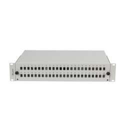 Przełącznica światłowodowa 48XSC Simplex / 48XLC Duplex Rack 19 cali 2U Szara + akcesoria