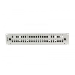 Przełącznica światłowodowa 48XSC Simplex / 48XLC Duplex Rack 19 cali 2U Szara + akcesoria