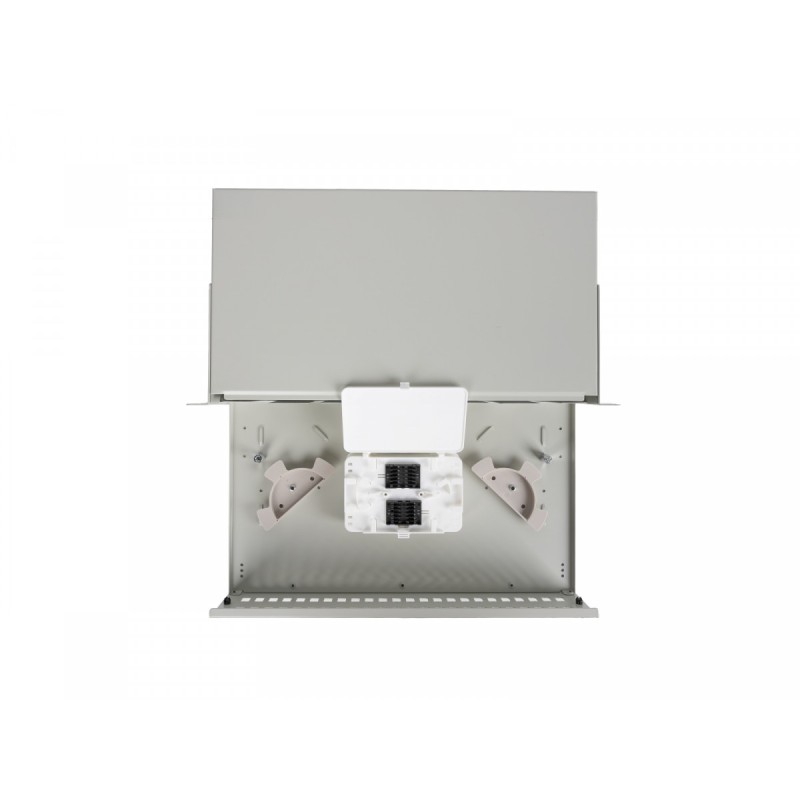 Przełącznica światłowodowa 48XSC Simplex / 48XLC Duplex Rack 19 cali 2U Szara + akcesoria