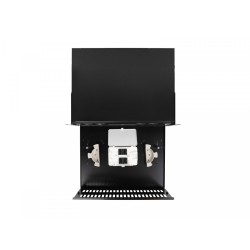 Przełącznica światłowodowa 48XSC Duplex / 48XLC Quad Rack 19 cali 3U czarna + akcesoria