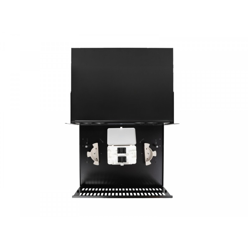 Przełącznica światłowodowa 48XSC Duplex / 48XLC Quad Rack 19 cali 3U czarna + akcesoria