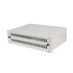 Przełącznica światłowodowa 48XSC Duplex / 48XLC Quad Rack 19 cali 3U szara + akcesoria