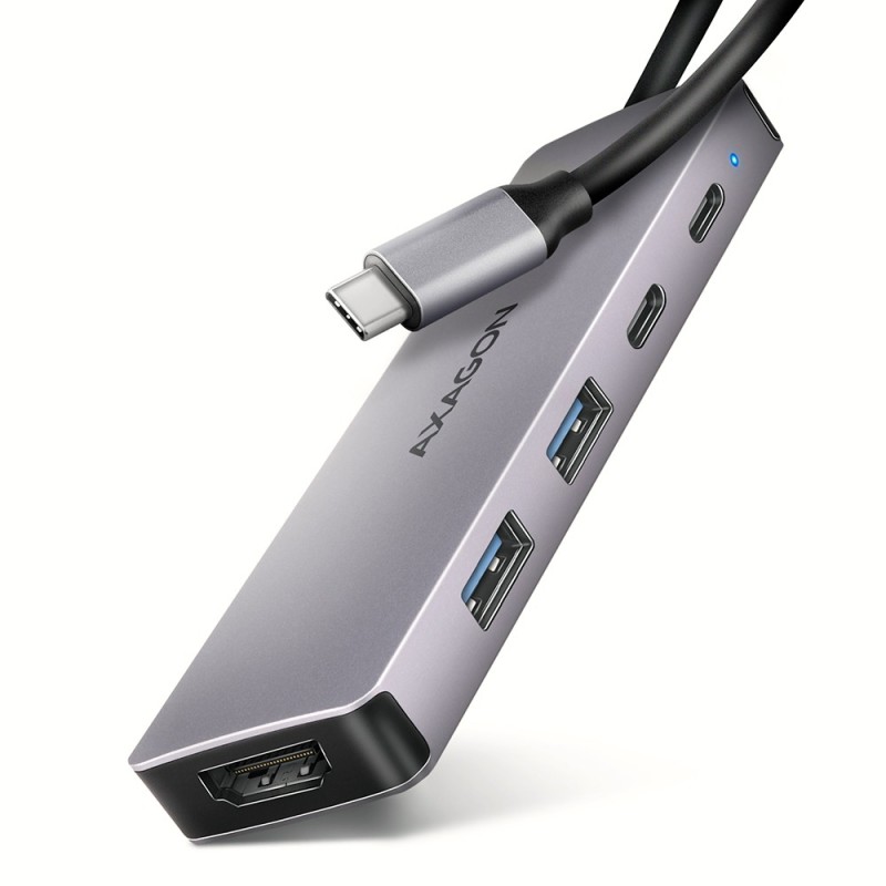 AXAGON HMC-5H60 Wieloportovy hub USB 5in1, 5Gbps, 2 x USB-A,… | PartsPC.pl