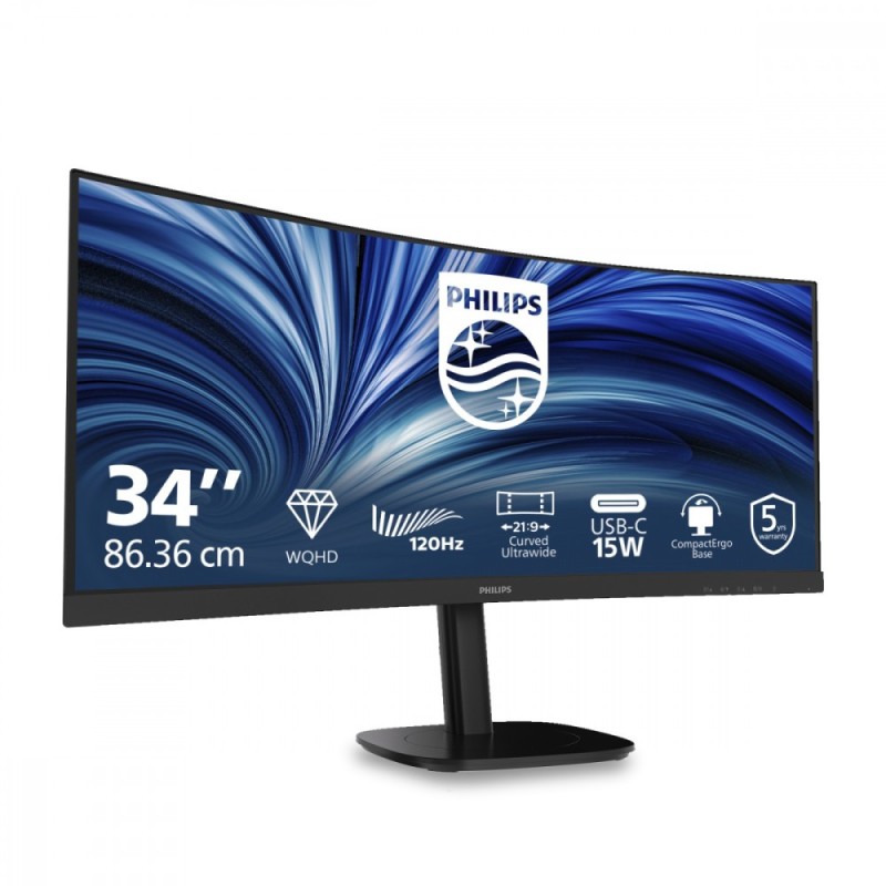 Monitor 34 cale 34B2N3500C Curved VA HDMI DP USB-C HAS Głośn… | PartsPC.pl