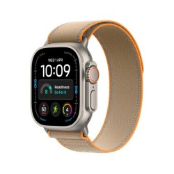 Smartwatch Watch Ultra 4 GPS + Cellular, koperta 49mm z tytanu w kolorze naturalnym, opaska Trail w kolorze piaskowym - rozmiar