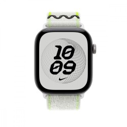 Opaska sportowa Nike w kolorze klasycznej bieli do koperty 46 mm
