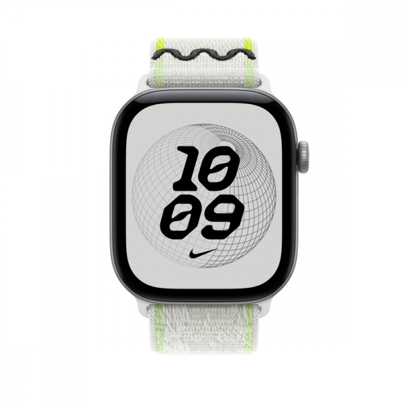 Opaska sportowa Nike w kolorze klasycznej bieli do koperty 46 mm