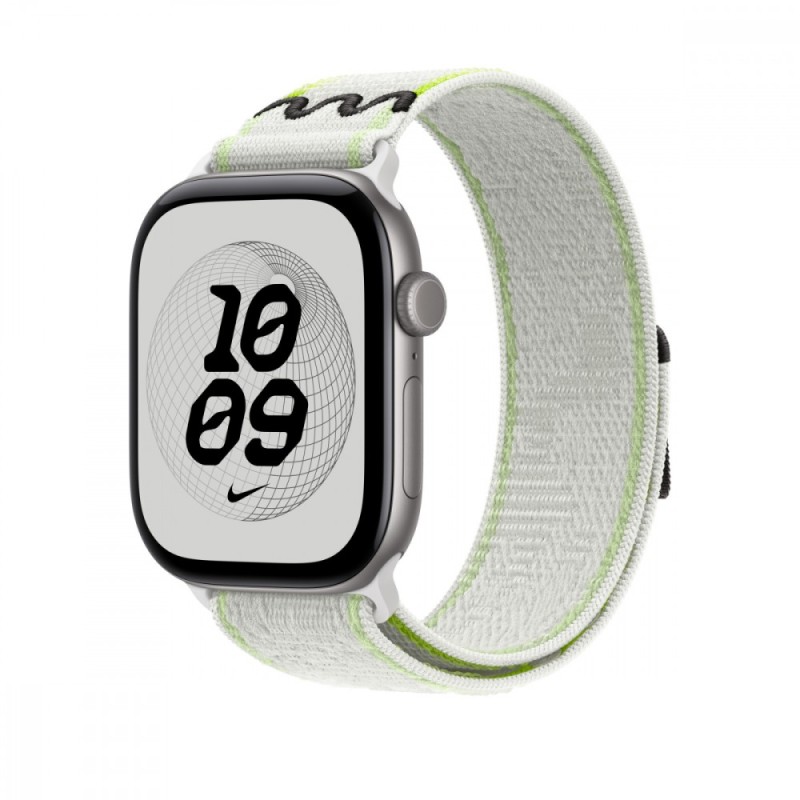 Opaska sportowa Nike w kolorze klasycznej bieli do koperty 46 mm